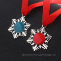 Mgrammed Noël magique zinc alliage clés de la chaîne de Noël ornement de la sublimation rouge cadeau de Noël monogram